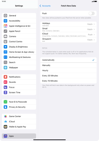 If you turn off the function, press the required setting.