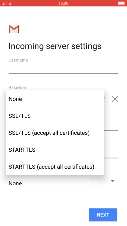 Press None to turn off the function.