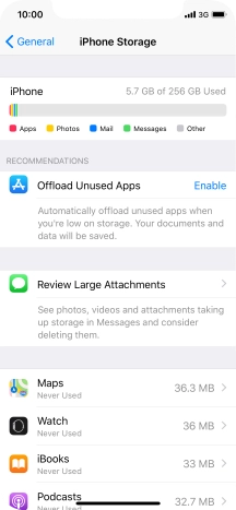 Press the required app.