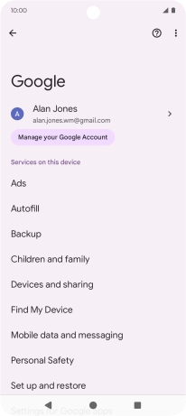 Press Find My Device.