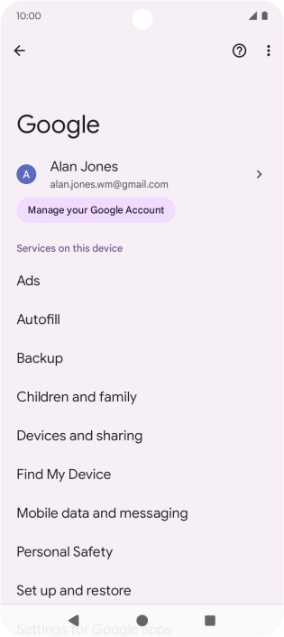 Press Find My Device.