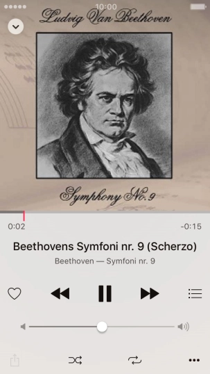 Press arrow right to go to the next audio file.