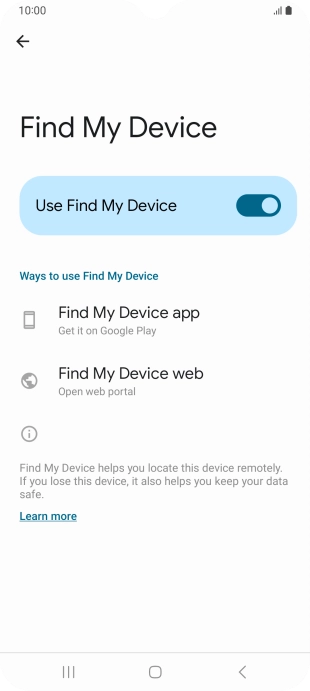 Press the Home key to return to the home screen.