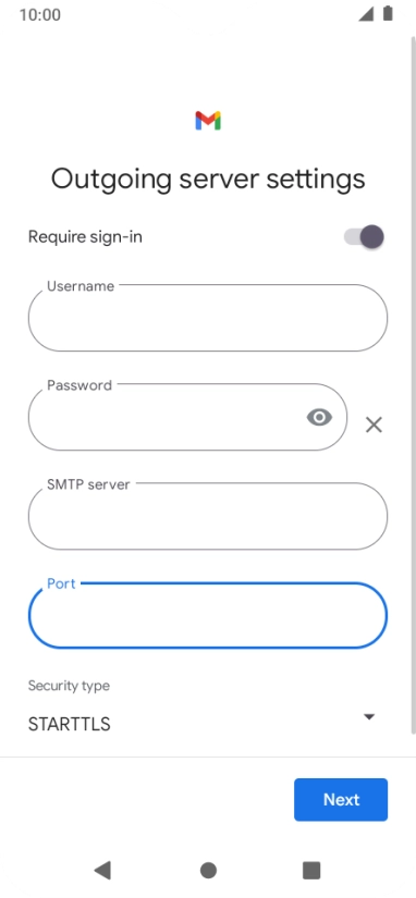 Press the drop down list below 