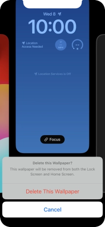 Press Delete This Wallpaper.