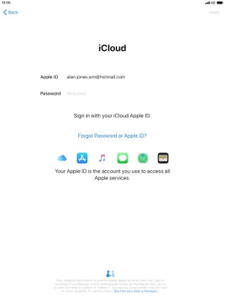 Press the field next to 