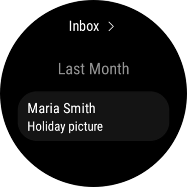 Press the required email message to read it.