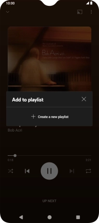 Press Create a new playlist.