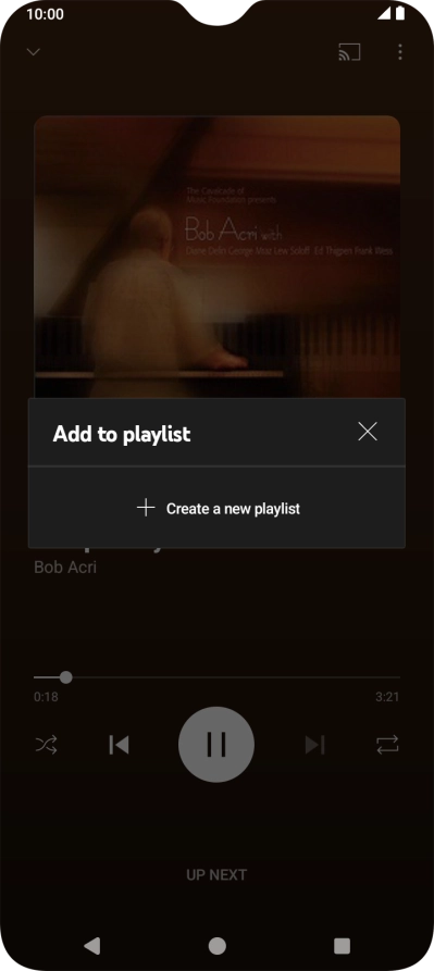 Press Create a new playlist.
