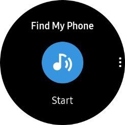 Press Start to send a signal to your phone.