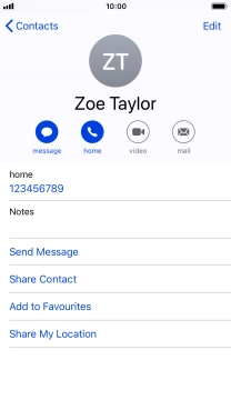Press the Home key to return to the home screen.