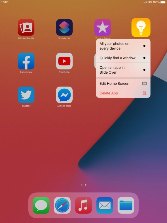 Press Delete App. Press Delete App.