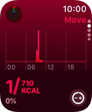 Keep sliding upwards to see the number of steps, distance and number of floors you've covered.