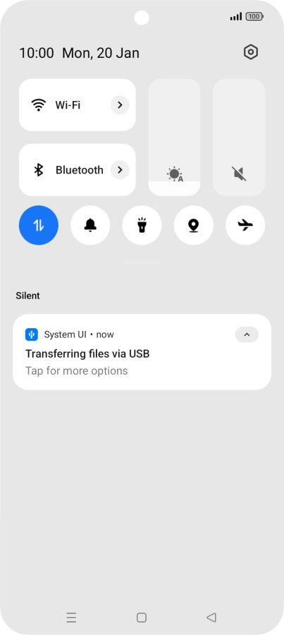 Press Tap for more options.