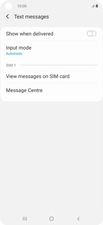 Press Message Centre.