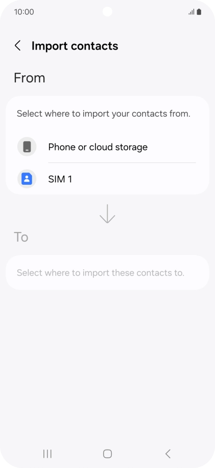 Press the name of the SIM.