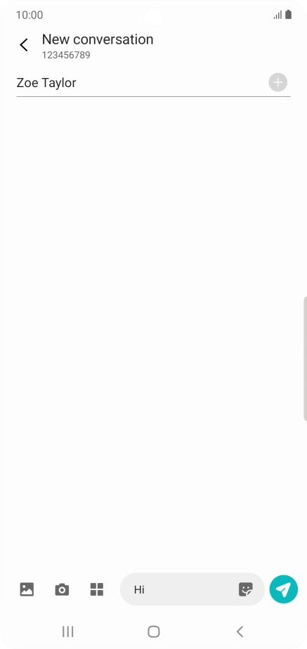 Press the picture icon. Press the picture icon.