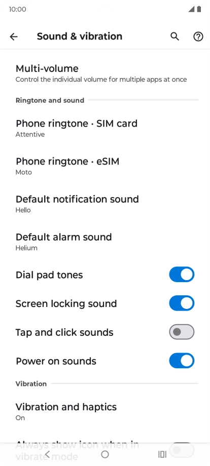 Press the Home key to return to the home screen.