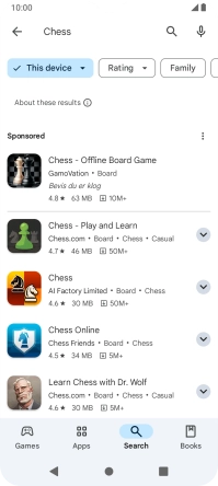 Press the required app.