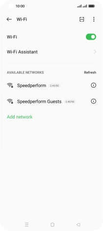 Press Wi-Fi Assistant.