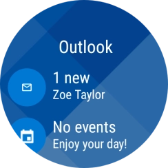 Press the email message icon.