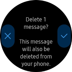 Press the confirm icon.