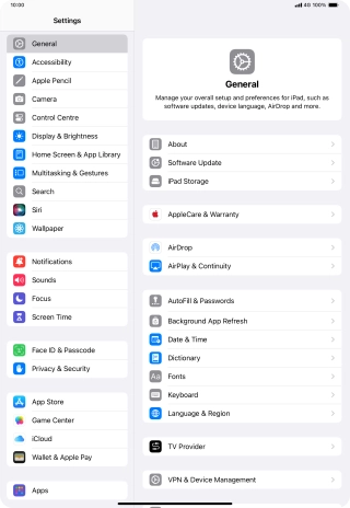 Press Face ID & Passcode.