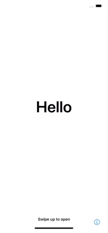 Slide your finger upwards starting from the bottom of the screen.