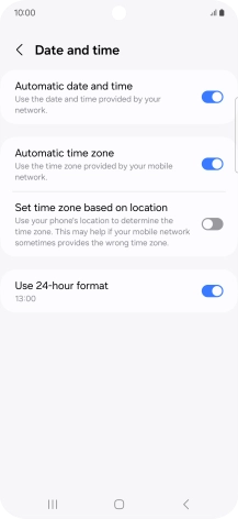 Press the Home key to return to the home screen.