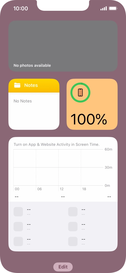 Slide your finger upwards on the screen.
