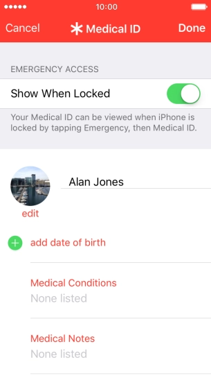 Press the required information and follow the instructions on the screen to add the information.