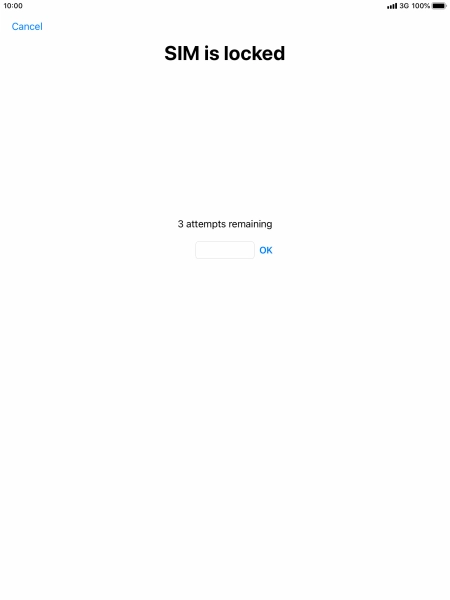 If your SIM is locked, key in your PIN and press OK. If your SIM is locked, key in your PIN and press OK.