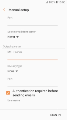 Press the drop down list below 