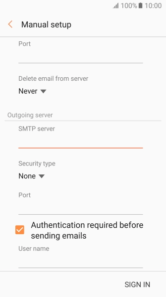 Press the drop down list below 