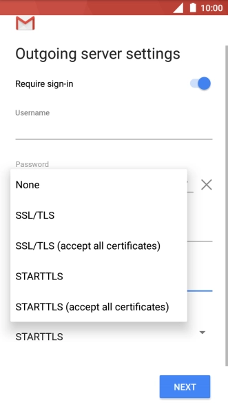 Press None to turn off the function.