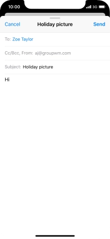 Press and hold the text input field until a pop-up menu is displayed.
