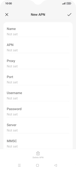 Press the field below 