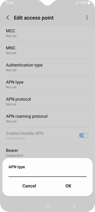 Key in mms and press OK.