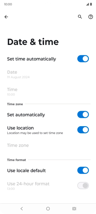 Press the Home key to return to the home screen.