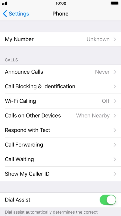 Press Wi-Fi Calling.