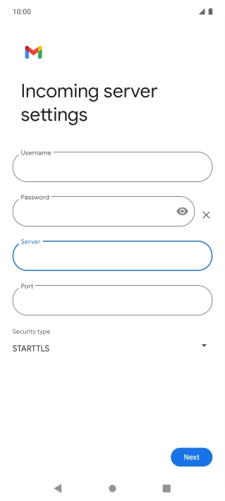 Press the field below 