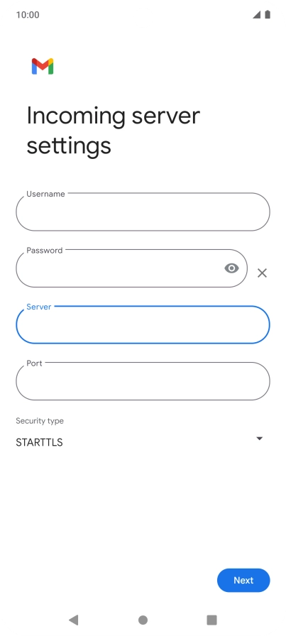 Press the field below 