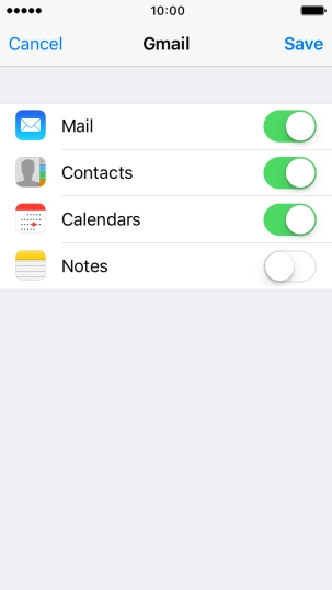 If this screen is displayed, you email account has been recognised and set up automatically. Follow the instructions on the screen to key in more information and finish setting up your phone.