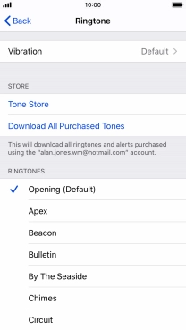 Press the required ring tones to hear them.