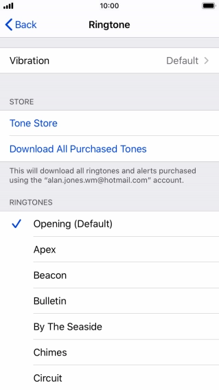 Press the required ring tones to hear them.