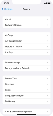 Press Software Update. If a new software version is available, it's displayed. Follow the instructions on the screen to update the phone software.