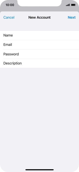 Press Description and key in the required name.