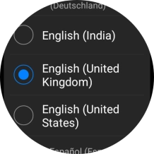 Press the required language. Press the required language.