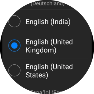 Press the required language. Press the required language.