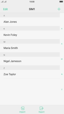 Press the Home key to return to the home screen.